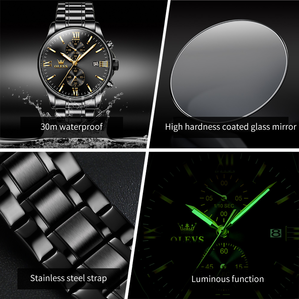 OLEVS 2886 montre à Quartz noi - Luxury Watch Investment avis et prix