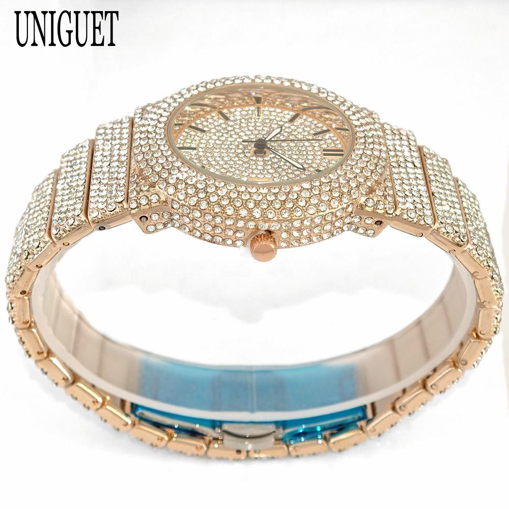 2025 UNIGUET hommes mode glacé - Luxury Watch Iceberg avis et prix